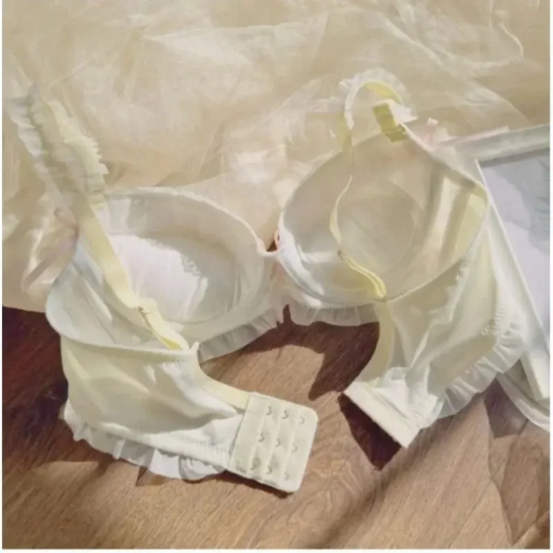 Nippon's Pure Desire Cute Princess Style Thin Cup Σετ σουτιέν Εκτύπωση Χαριτωμένο σουτιέν με φιόγκο Άνετα εσώρουχα δαντέλα Γοτθικό