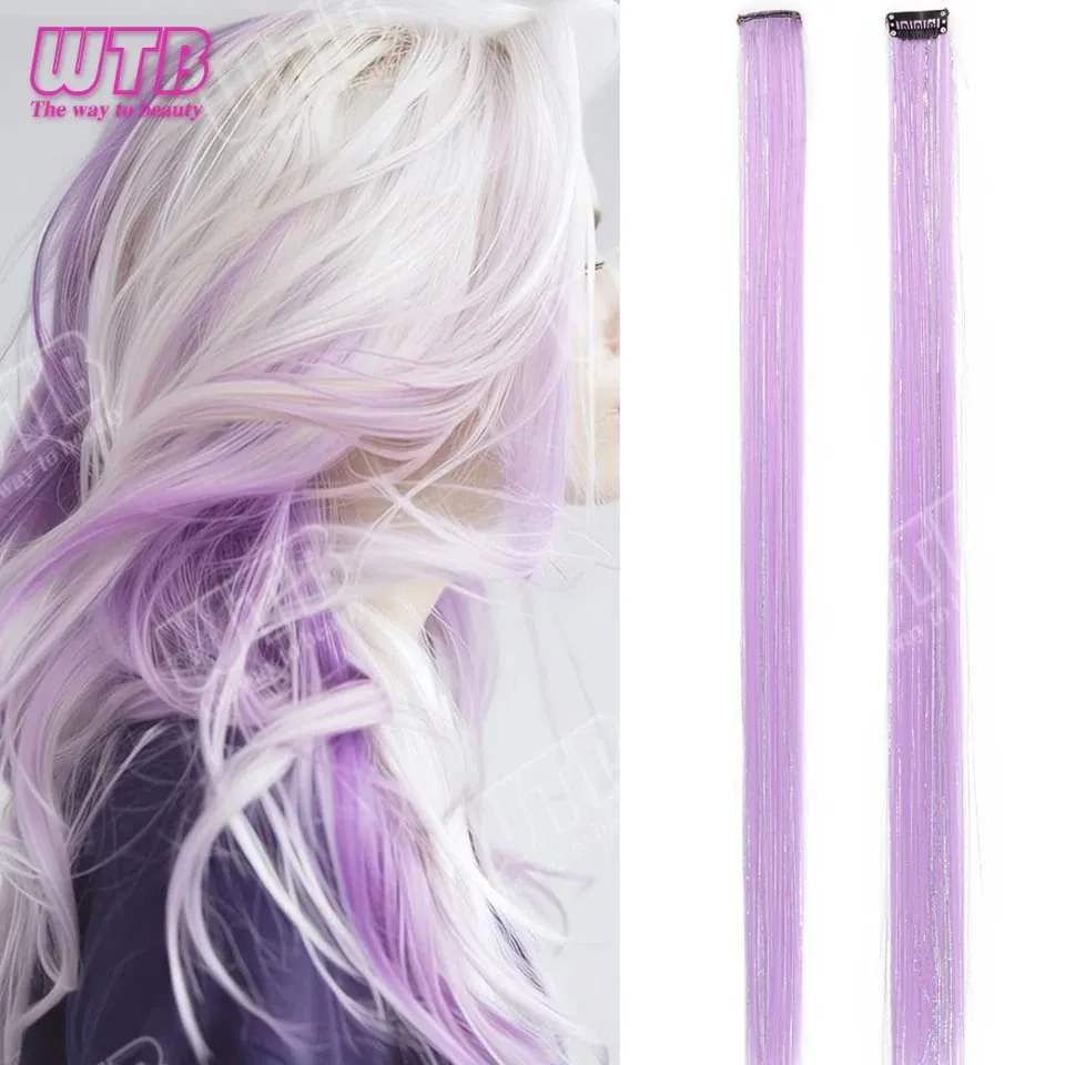 60cm Συνθετική περούκα BB Clip Έγχρωμη Επέκταση Μαλλιών με σύρμα λέιζερ Κατάλληλη για γυναίκες κορίτσια για να φορούν σε γιορτές και πάρτι — image 10
