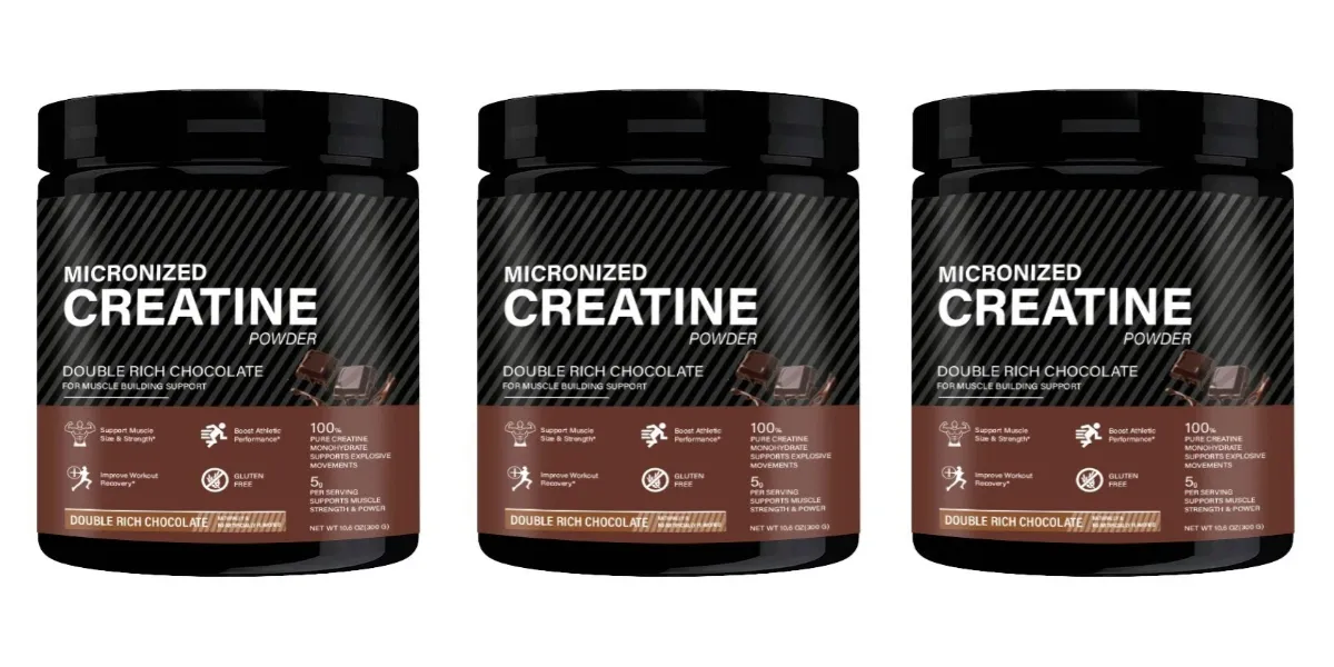 Creatine Monohydrate Powder Chocolate Flavor 10.6 OZ Improve Athletic Performance and Promote Muscle Recovery After Exercise — image 9