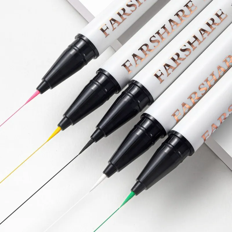 Αδιάβροχο στυλό ματιών 12 χρωμάτων Ultra-fine Tip Liquid eyeliner μακράς διαρκείας Eye Liner Quick-Dry Πολύχρωμο μακιγιάζ για Cosplay — image 7