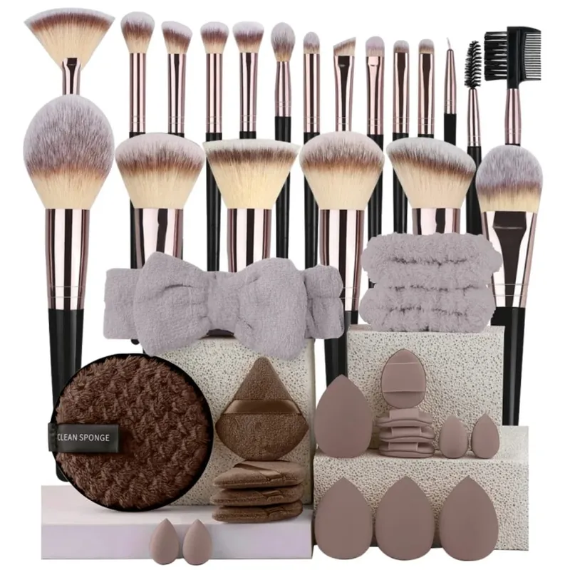 Sminkecset készlet Professzionális Beauty Foundation korrektor púder szemhéjpúder pirosító ecset Kabuki Blending Cosmetic Beauty Tool — image 22