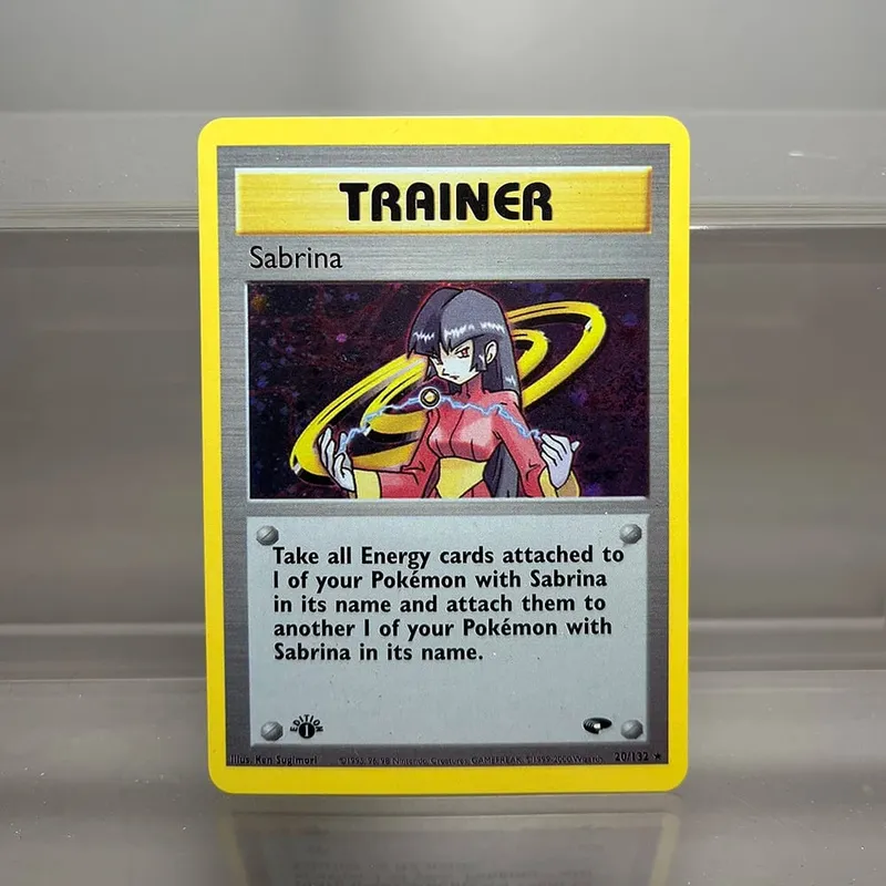 PKM Cards Edition 1st Gym Challenge 1996 Base Set Single Foil Cards Mewtwo Gengar Raichu Card Collection Cards PTCG Proxy Cards — image 22