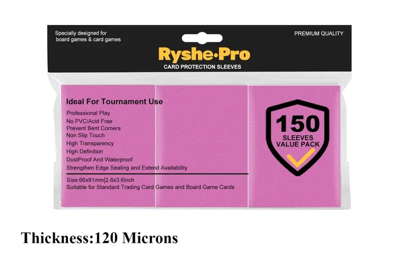 150Pcs Premium Card Sleeves 2,6"x3,6" συμβατές με κάρτες συναλλαγών τυπικού μεγέθους για MTG Pokemon TCG Baseball Card Sport Card — image 12