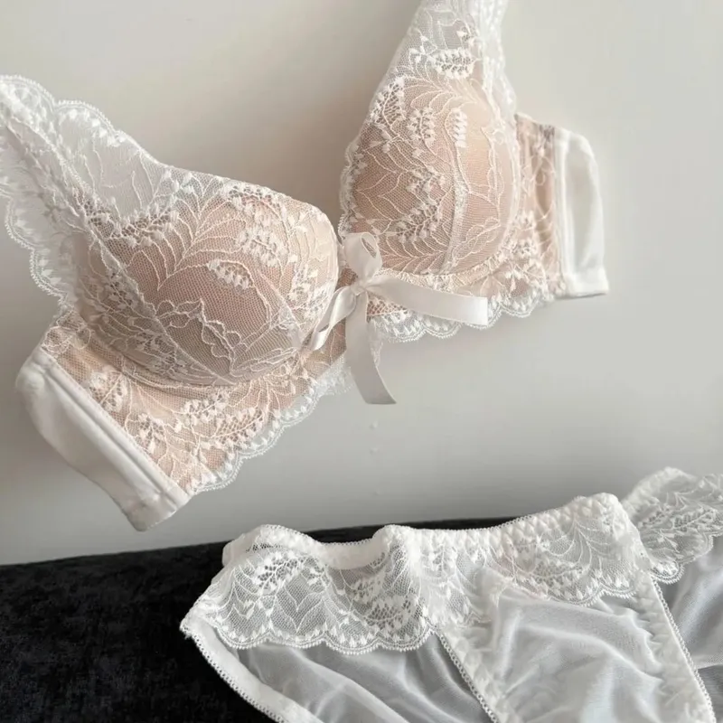 Hot New Wireless Push Up Bra Set Women Small Bust Gather Side Support Anti Sag Sexy Soft Daily Wear Lingerie 32‑38ABC — image 8