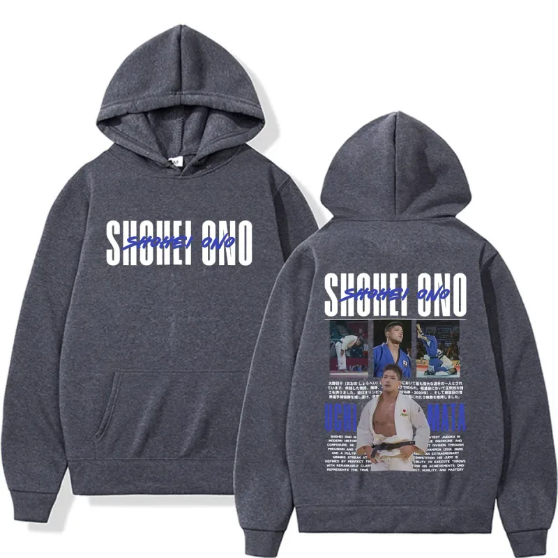 Limited Shohei Ono Vintage Graphics Hoodies Men's Women Harajuku Gothic Classic Sweatshirts High Quality Casual Hooded Pullovers — image 4