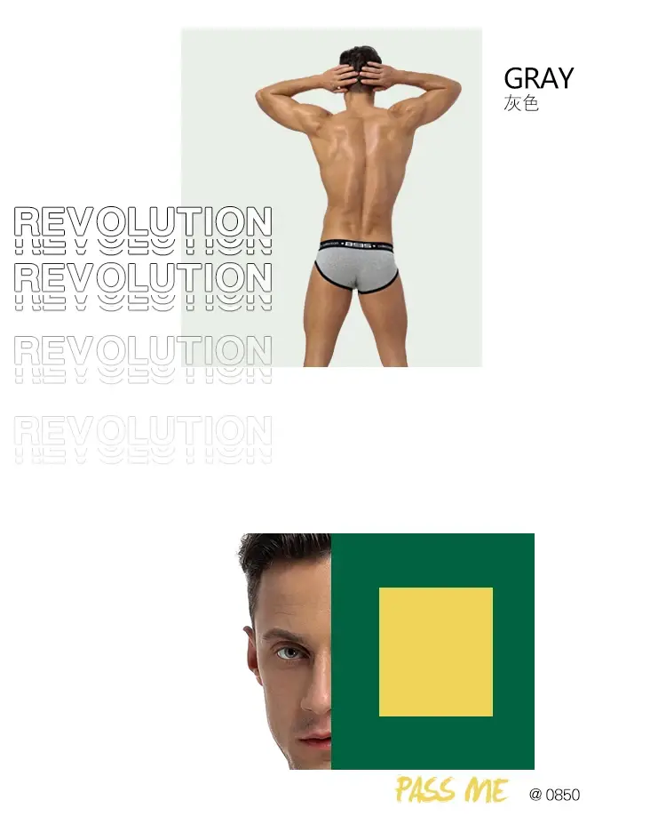 0850 cuecas masculinas sexy, cuecas de algodão confortáveis e respiráveis, atacado, cuecas masculinas — image 5