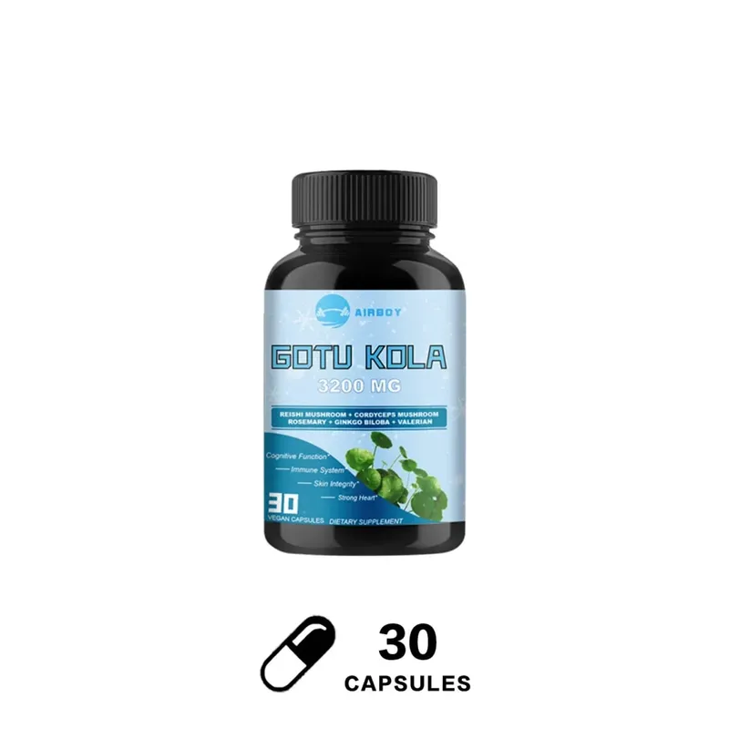 Gotu Kola Capsules - Brain Cognition Immune System Skin Energy & Circulation Supplement - Non-GMO & Gluten FreeSupplements — image 8