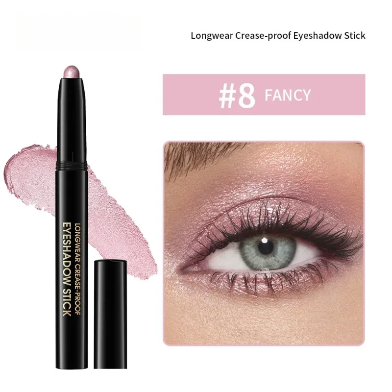 6 Colors Eyeshadow Pencil Stick Shimmer And Matte Waterproof Metallic Glitter Eye Shadow Highlighter Pencil Eyeshadow Cosmetics — image 9