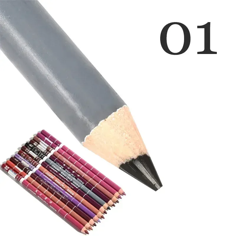 28Color Antifouling Lip Liner Professzionális rúzstoll Precise Waterproof Lip Outline Ceruza ajak smink Tartós szemceruza Krémes — image 19