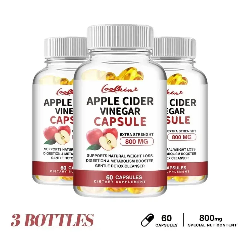 Apple Cider Vinegar Capsules - Fat Burning Appetite Suppressant Weight Management DetoxSupplements — image 11