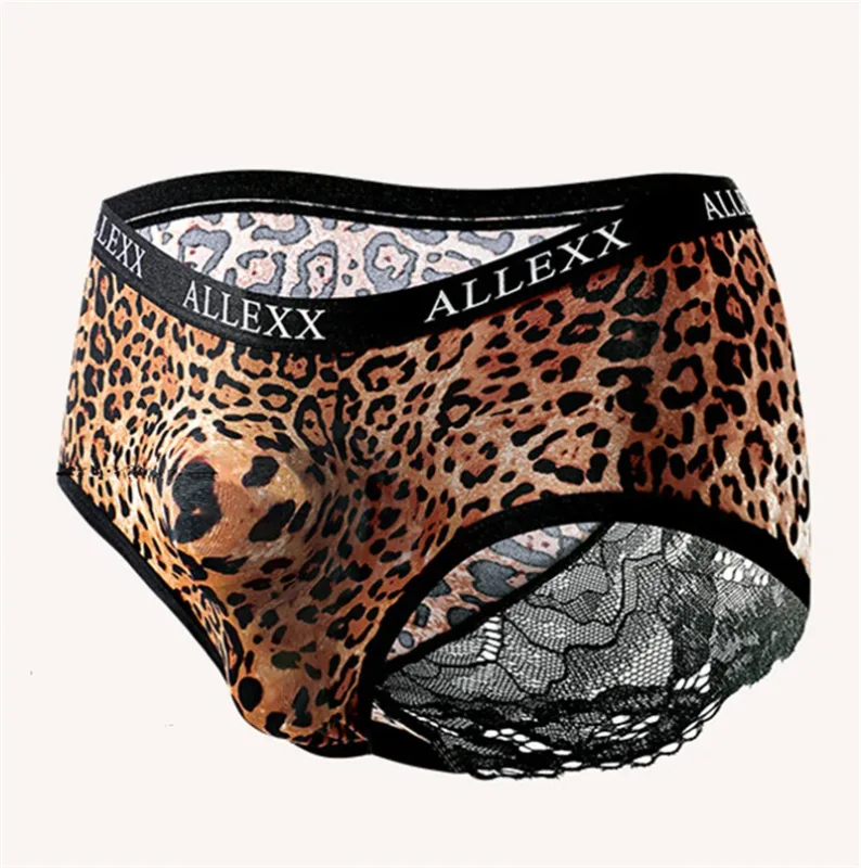 Men's underwear Lace cuecas masculino 3D spacecraft calzoncillos hombre leopard print lencerías muy hot sexys tøy men lingerie — image 10