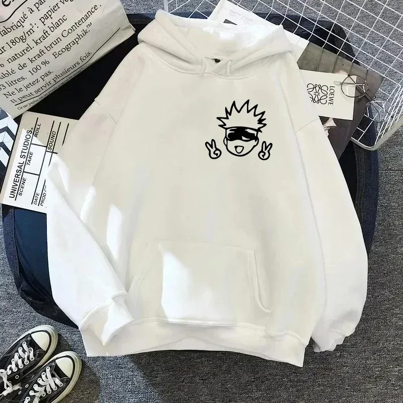 Spring Autunm Unisex Jujutsu Kaisen Anime Hoodies Sweatshirts Large Animated DesignsKawaii Gojo Satoru Graphic Streetwear — image 22
