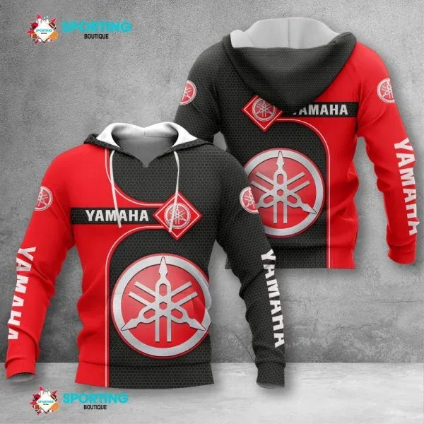 Yamaha Motorcykel Huvtröja Herr 3D Tryckt Pullover Högkvalitativ Street Style Sweatshirt Vindjacka Sportkläder — image 3