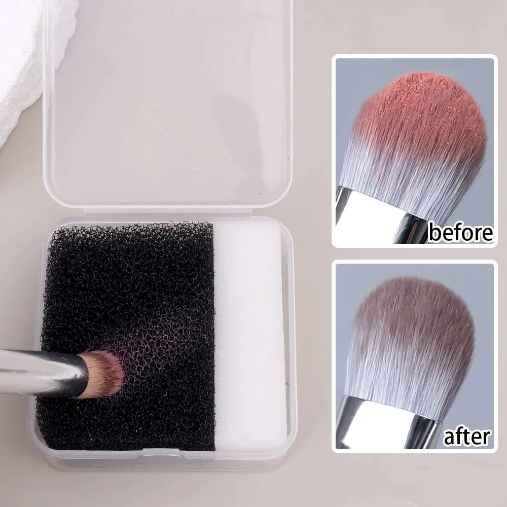 13PCS Makeup Brush Cleaner Sponge Set Portable Dry Eye Shadow Wash Beauty Tools Brushes Cleaning Box Sponge Puff Cleaner women — image 4
