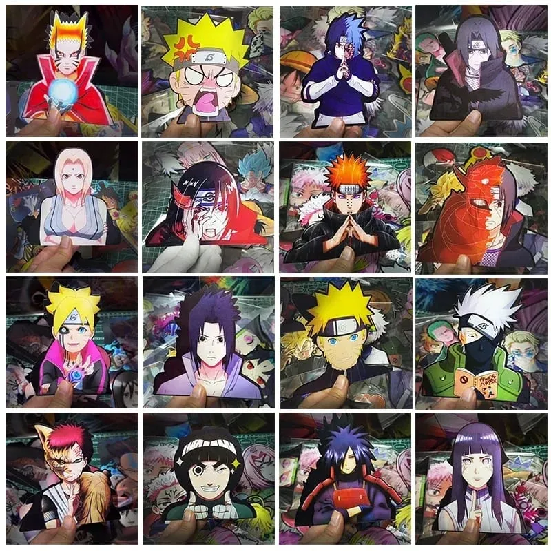 Autocollant lenticulaire 3D Anime Goku Vegeta, décalcomanies imperméables pour voiture, réfrigérateur, planche à roulettes, etc. cadeaux pour enfants — image 2