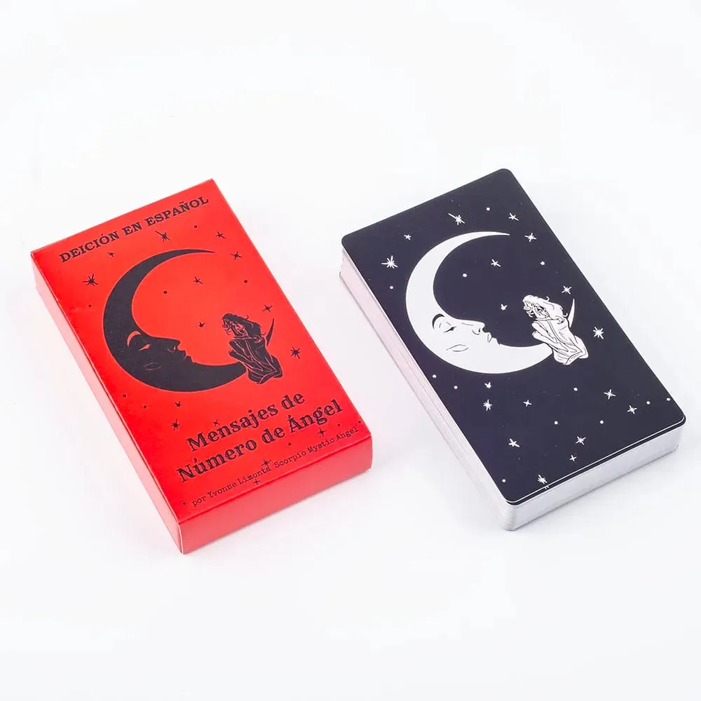Mensajes de Número de Ángel 54Pcs Spanish Version Fate Divination Tarot Card FortuneTelling Card Games Party Board Game 10.3*6CM — image 3