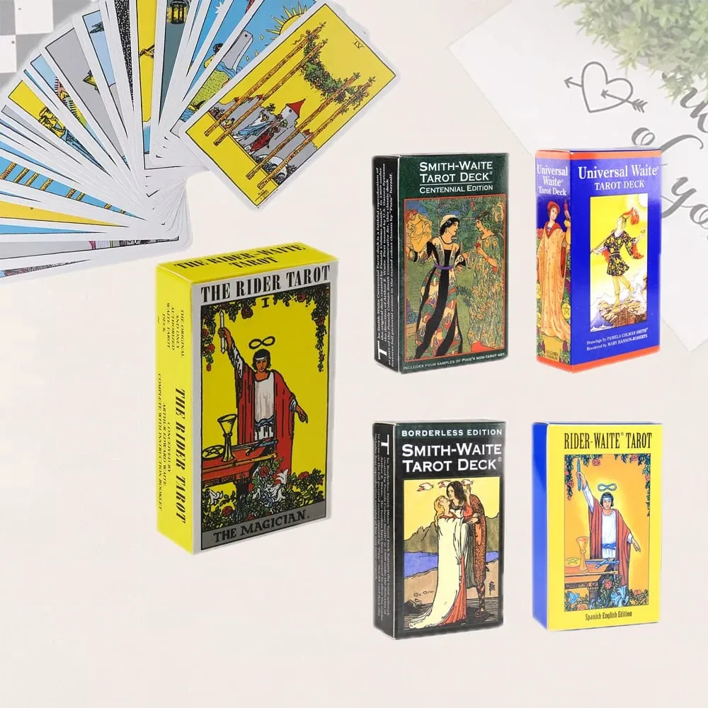 Hot Sell Rider Waite Tarot Card Divination Personal Use Tarot Deck Full English Spanish Version Oracles Deck for Girl Board Game — image 3
