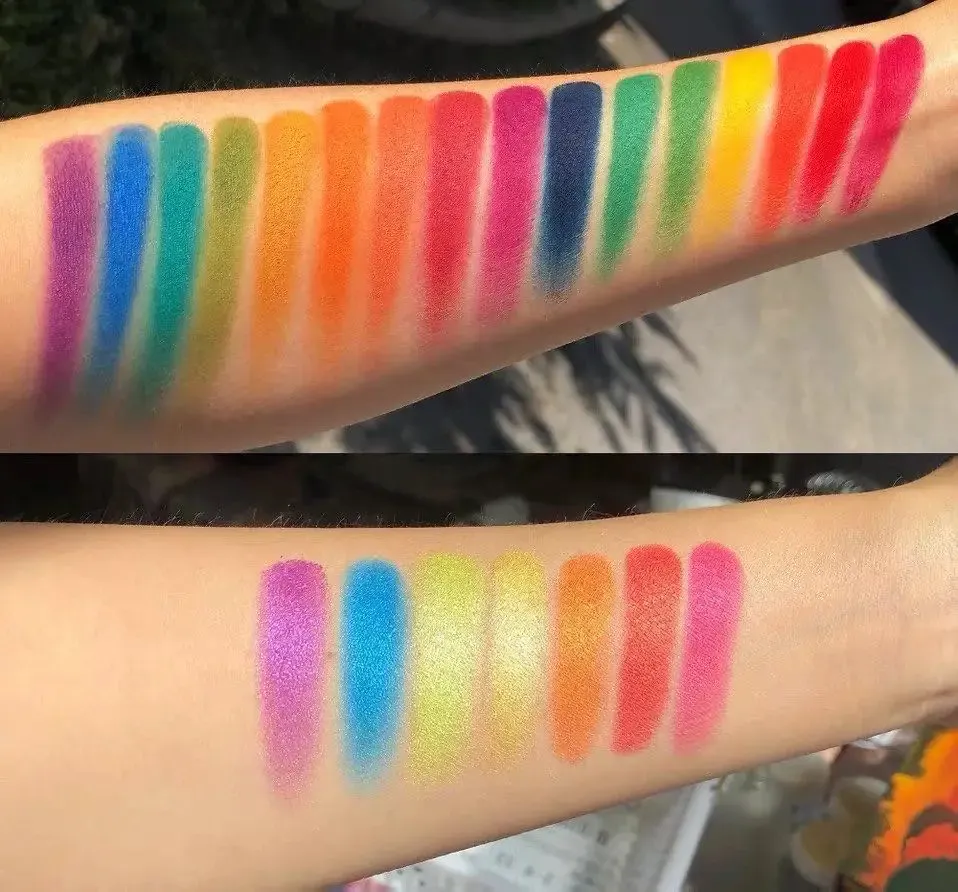 39 Color Rainbow Eyeshadow Palette Long lasting Neon Glitter Eye Shadow Pallete Eye Makeup Cosmetics — image 4