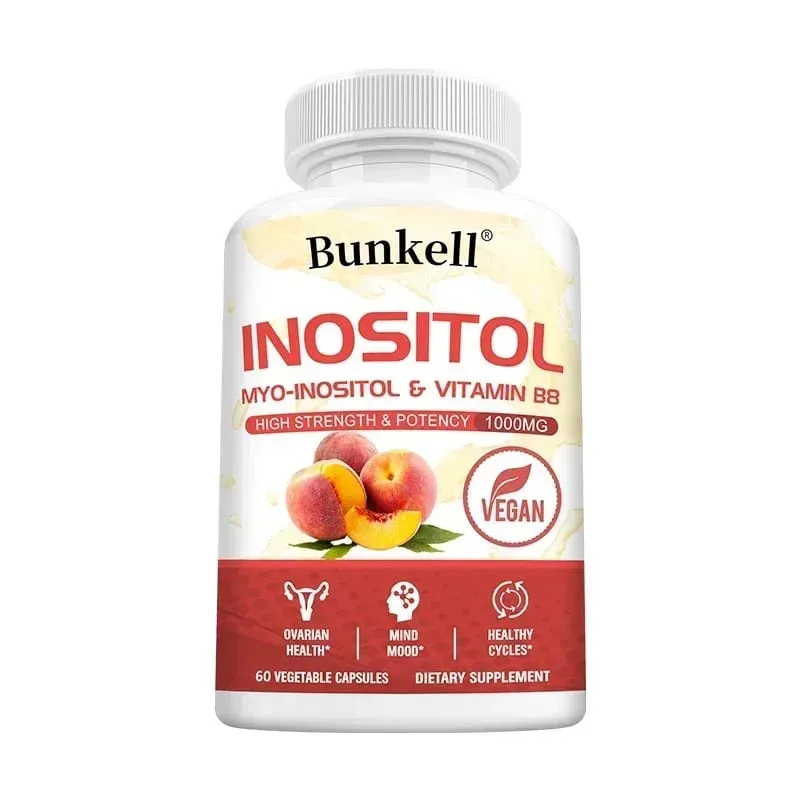 Inozitol 1000mg kapszula - Zsíranyagcsere Máj egészsége Petefészek Immunrendszer Támogatja a bőr egyensúlyát és a hajnövekedést — image 9