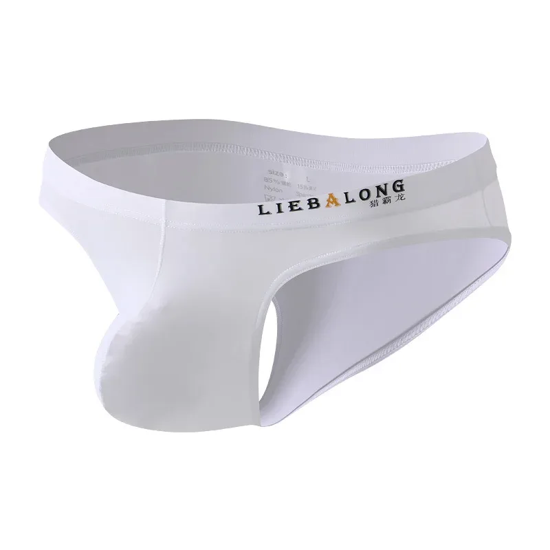 Panlalaking Briefs Bikini Sexy Underwear Men Ice Silk Penis Pouch Briefs Cuecas Calzoncillos Hombre Slip Gay Solid Lingerie ng Lalaki — image 19