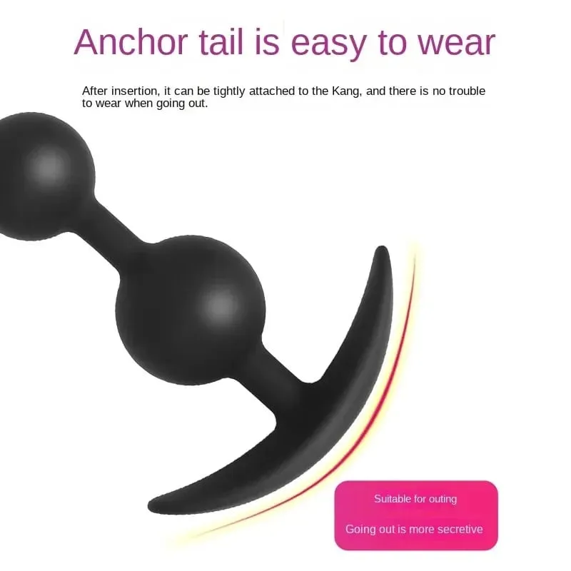 Bdsm Silicone Big Anal Plug Πρωκτικές χάντρες Πρωκτός Αυνανισμός Πισινό Βύσματα Ερωτικό φλερτ Παιχνίδια σεξ Μασάζ προστάτη για ζευγάρια άντρες γυναίκες — image 3