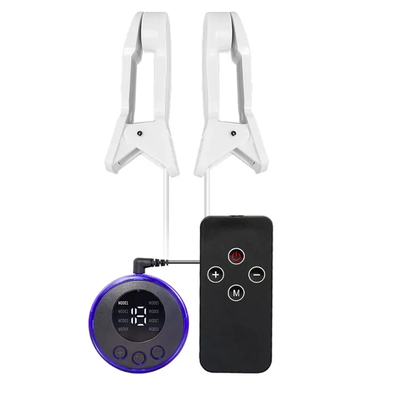 Electric Shock Anal Beads Dildo Vibrator Electro Pulse Nipple Shcok Stimulator Massager Nipple Clip Adult Sex Toys For Women Men — image 9