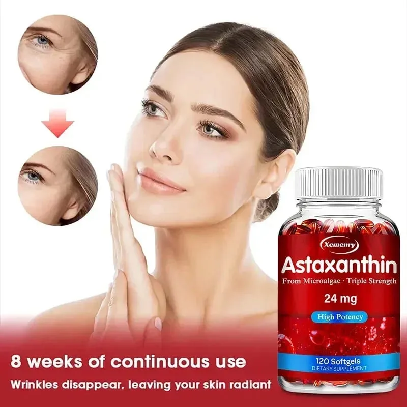 Astaxanthin 24 Mg - Promotes Cardiovascular Health Accelerates Metabolism Maintains Eye Joint and Skin Health Antioxidant — image 6