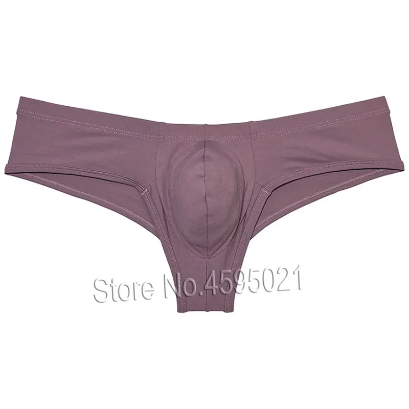 Men's Low Waist Bikini Briefs Underwear Male Bikini Enhance Pouch Boxershorts Micro Trunks Underpants Soft Briefs