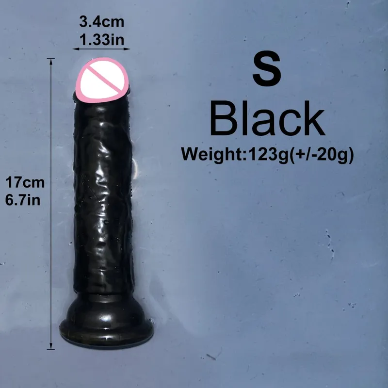 Olcsó 5 színű kis átlátszó vibrátor tapadókorong Jelly Dick női erotikus anális szex játékok Puha klitori hüvelyi maszturbátorok pénisz — image 28