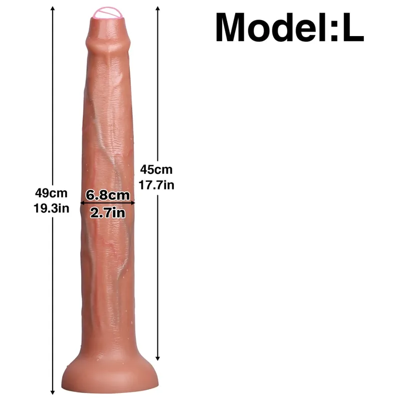 Super Long Realistic Dildos Butt Plug Μαλακό πέος σιλικόνης για ενήλικες Βεντούζα Παιχνίδια σεξ για γυναίκες άνδρες Πρωκτικό μασάζ κόλπου