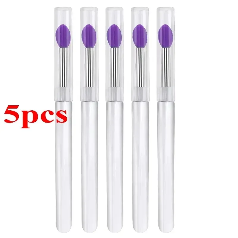 3/5/10PCS Reusable Lip Brush Silicone Lip Mask Applicator Transparent Lipstick Tool For Lip Gloss Eyeshadow Brushes Makeup Tools