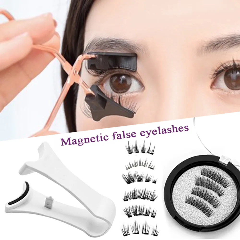 Glue-free Magnetic Eyelashes 3D Natural Effect Magnetic Eyelashes Reusable Eye Makeup False Lashes Beauty Eyelashes Supplies — image 3