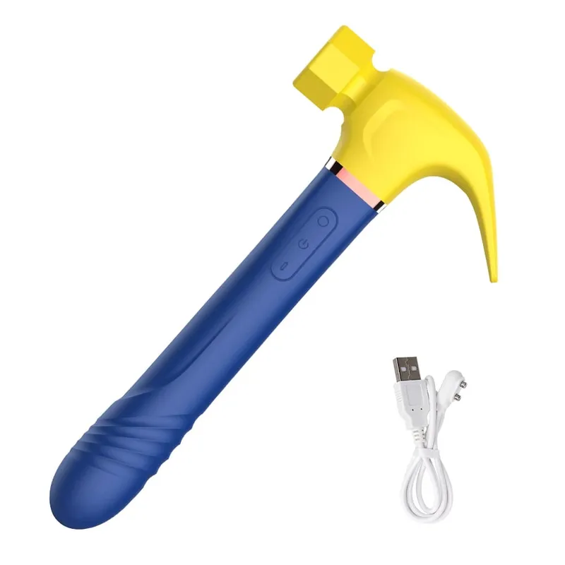 Hammer Clitoris Sucking Vibrator Clitoris G-Spot Massager Nipple Licking Vagina Anus Retractable Dildo Women’s Sex Toy