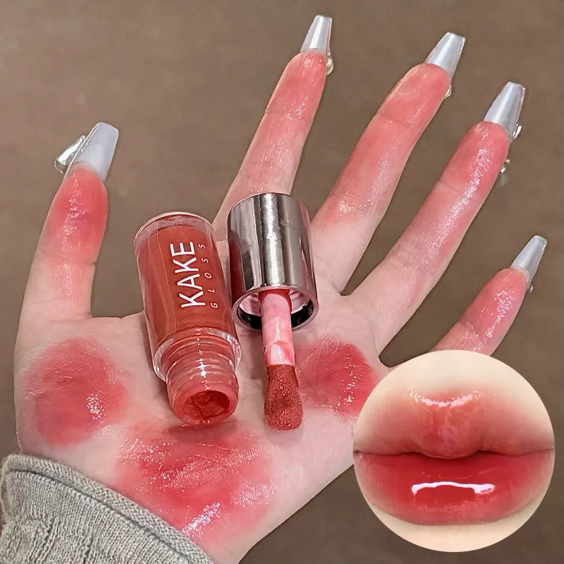 מראה שפתון נוזלי לחות ג'לי חום מים Light Lip Glaze סקסי ליפ גלוס עמיד לאורך זמן גוון שפתיים עירום איפור קוסמטיקה — image 12