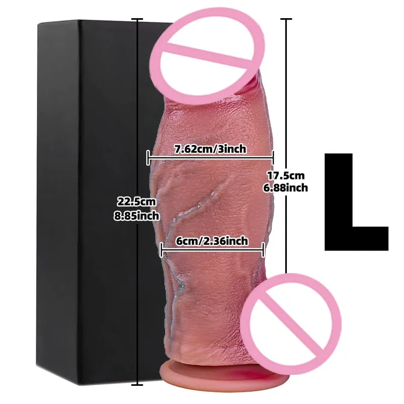 Realistic Big Dildo Huge Fake Penis With Suction Cup Flexible Artifical Dick Female Vagina Anal Masturbation For Lesbain Sex Toy — image 22