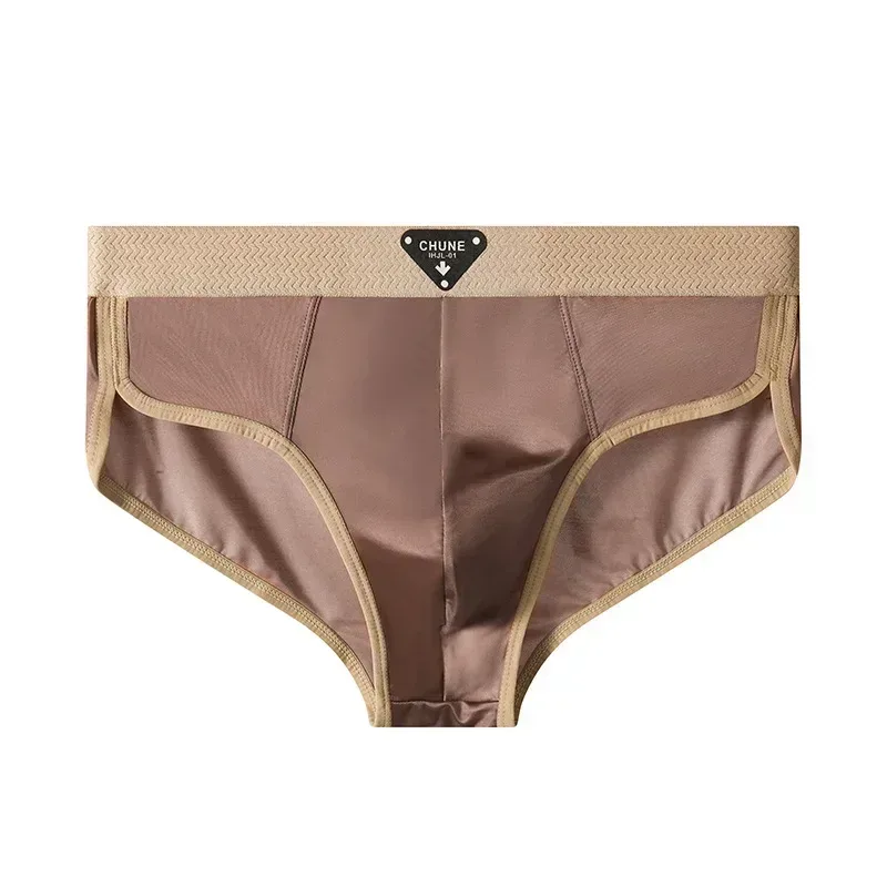 1/3 STK Herrbyxor Ice Silk Satinliknande underbyxor Herrkalsonger Sommar andas snabbtorkande trosor Sexiga U-påse underkläder — image 28