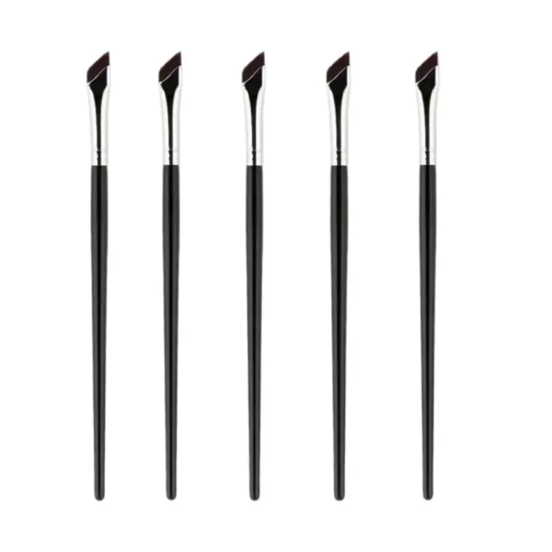 1/2/3pcs Angled Blade Eyeliner Brush Ultra Thin Fine Eyebrow Brush Flat Sickle Eyeliner Brushes Eyeliner Lower Eyelid Brushes