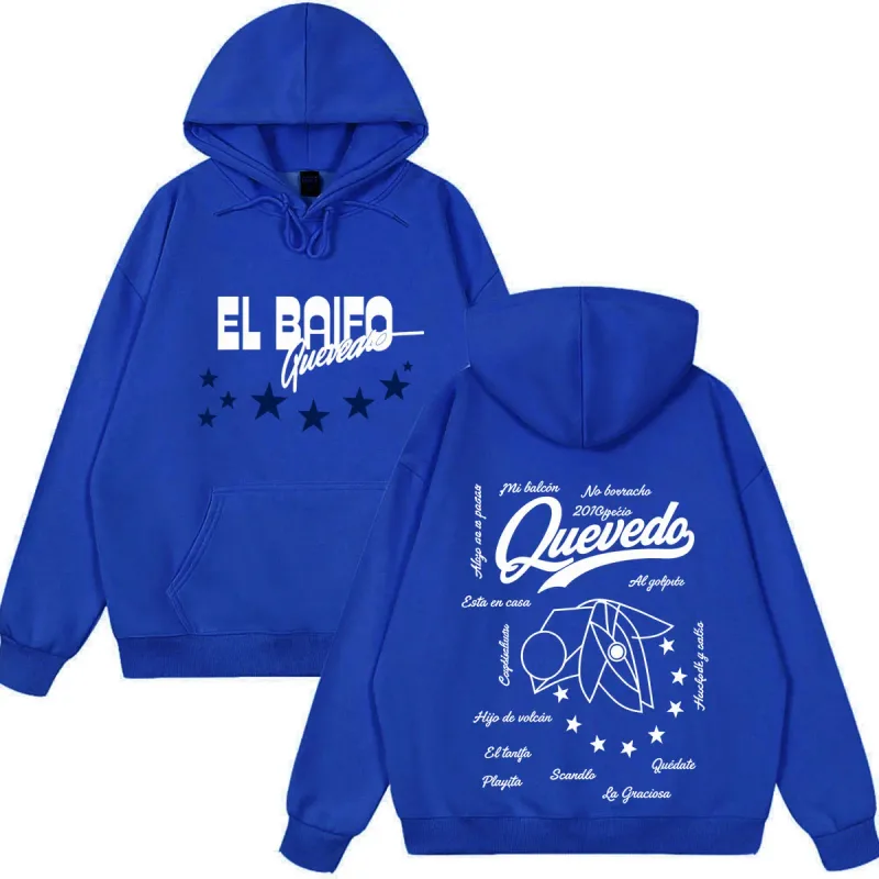 EL BAIFO Album 2026 Tour Graphics Hoodie Men Women Aesthetic Trend Sweatshirts Loose Casual Vintage Oversized Pullover — image 10