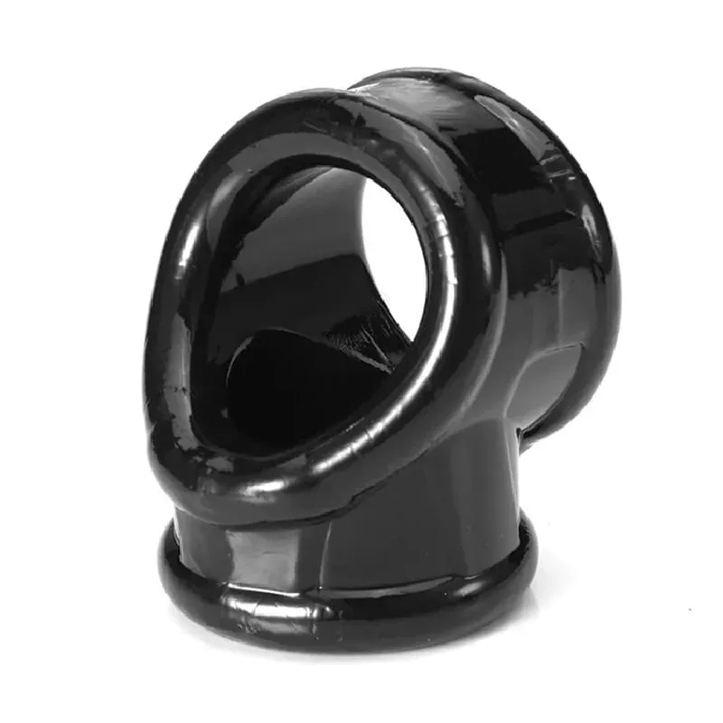 Male Silicone Ball Stretcher Scrotum Testicle BDSM Bondage Time Delay Sleeve Cock Penis Rings Adult Chastity Slave Sex Toys Men — image 9
