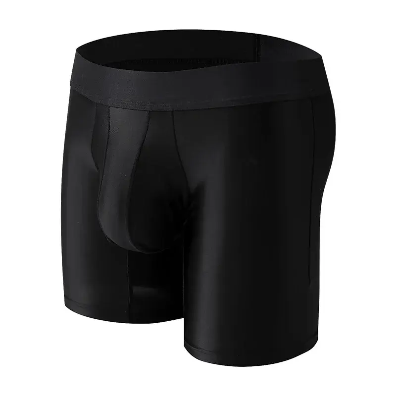 M-xxl Mens Underwear Boxers Solid U Pouch Panties For Man Extended Leg Boxer Shorts Homme Middle Waist Sports Underpants Male — image 10