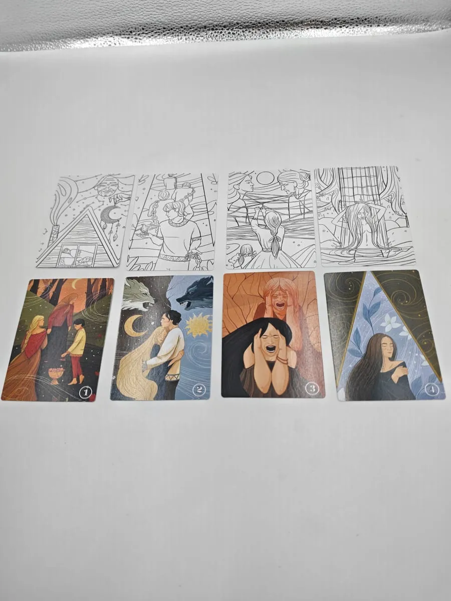 POI Cards Oracle 100 Cards Deck Russian Ver. עם מדריך ריפוי טיפול משפחתי בקלפי טארוט טיפול באמנות חיזוי