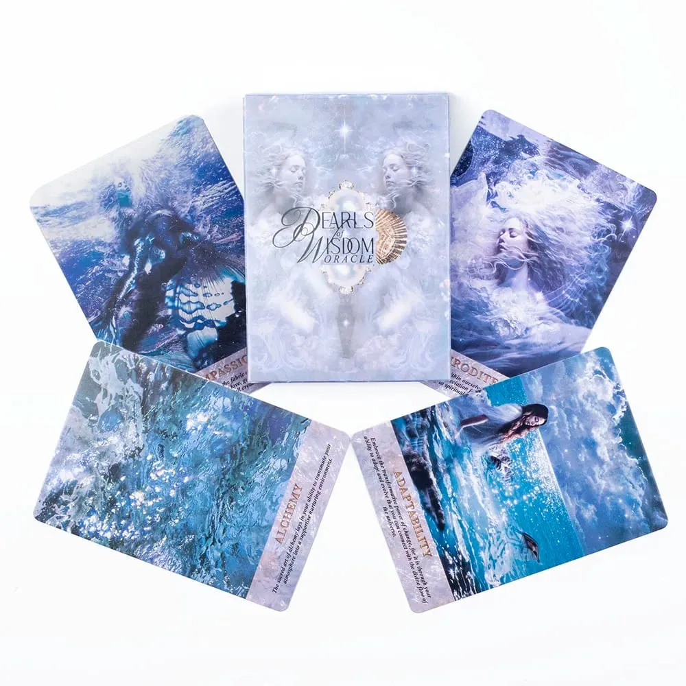 Pearl Wisdom Oracle Deck 10,4*7,3cm 44 Cards Deve Into The Ethereal Visuals που σας καθοδηγούν να ανακαλύψετε βαθύτερη σημασία — image 5