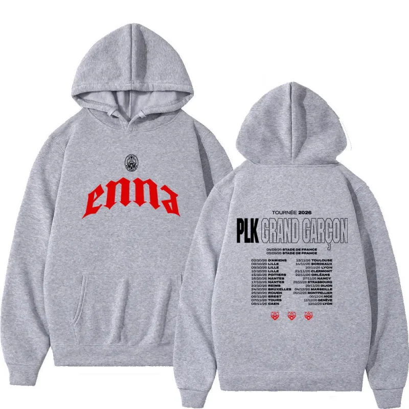 Rapper PLK Grand Garcon 2026 Tour Merch Hoodies Homens Mulheres Roupas Moda Hip Hop Pullovers Mangas Compridas Moletons Streetwear — image 6