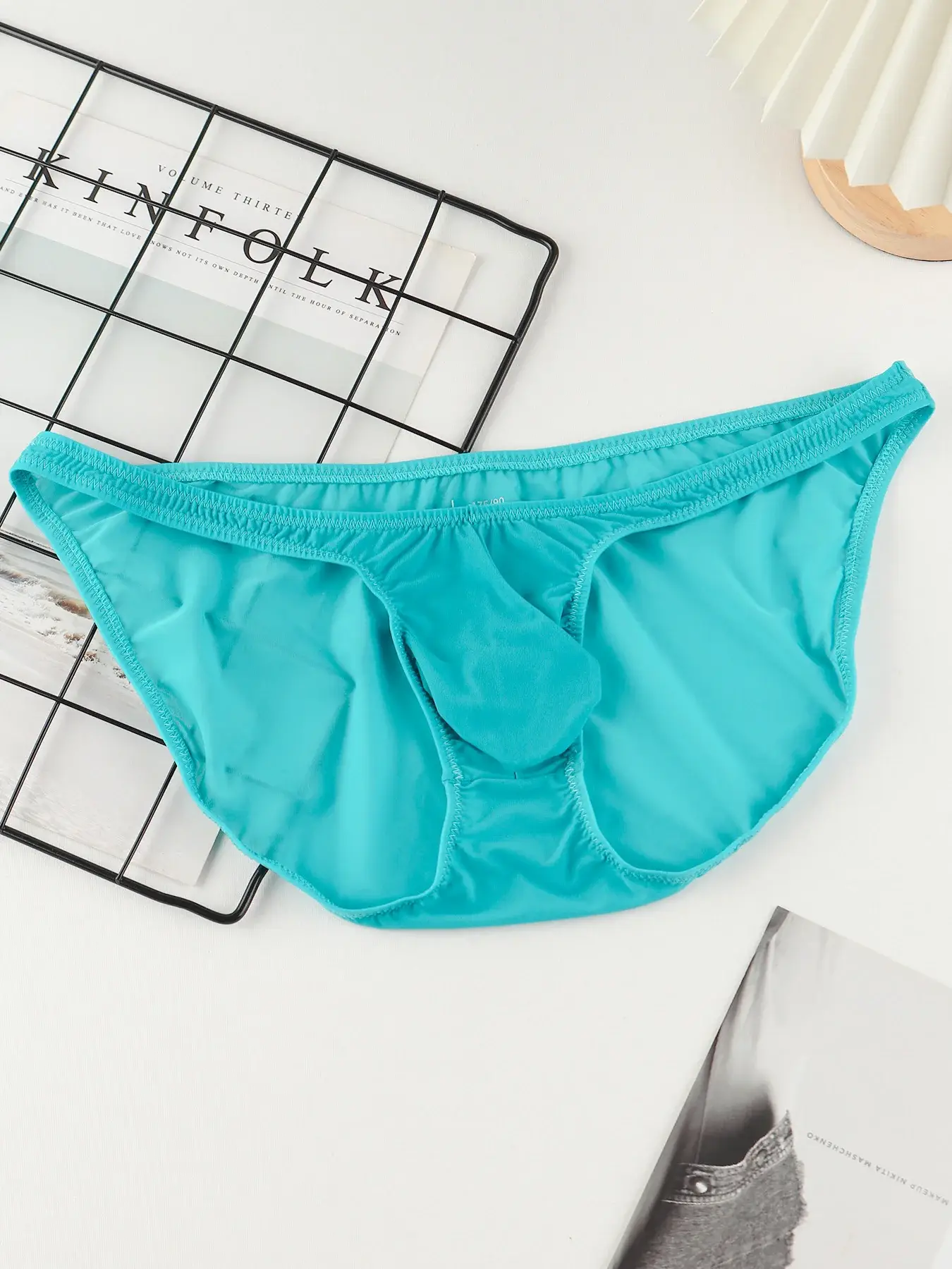 New Men's Underwear U convex Bag Hip Sexy Solid Color Bikini Men's Briefs Comfortable Breathable Quality Male Panties G6008SJ — image 24