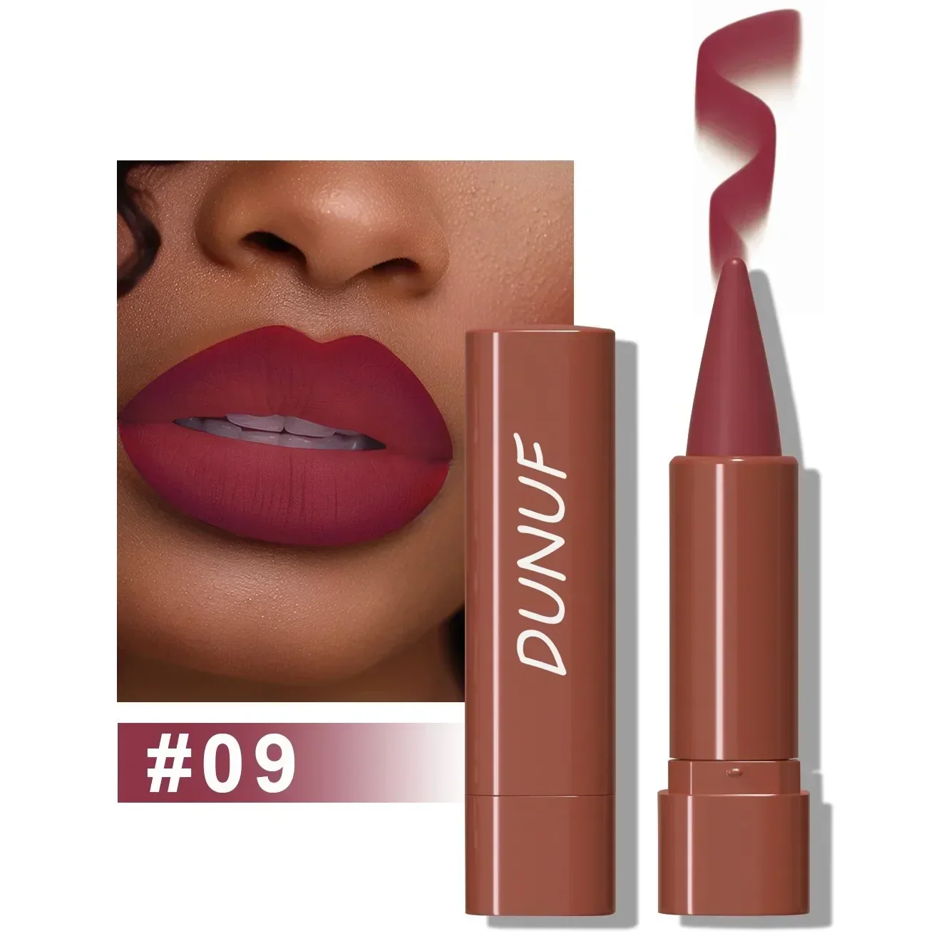 Κραγιόν 9 χρωμάτων Gradient Lip Liner Ματ Μαύρο Καφέ Βελούδινο Κραγιόν Αδιάβροχο μη κολλώδες απόχρωση Lipliner Crayon Lip Makeup — image 15
