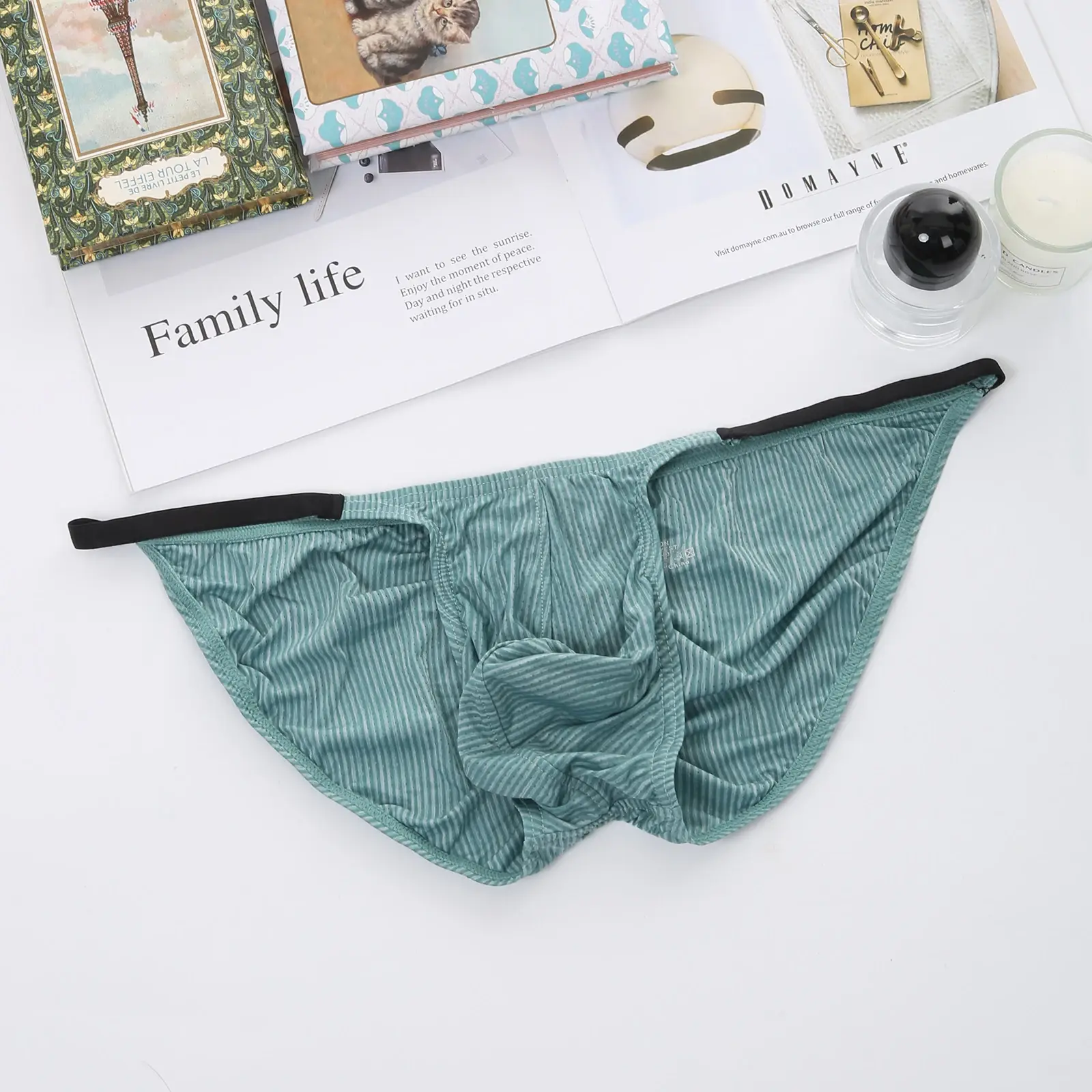 Briefs Sexy Man Underwear Men's Bulge Pouch String Mini Panty Men Low Waist Bikini Lingerie Underpants Slips Hombre — image 8