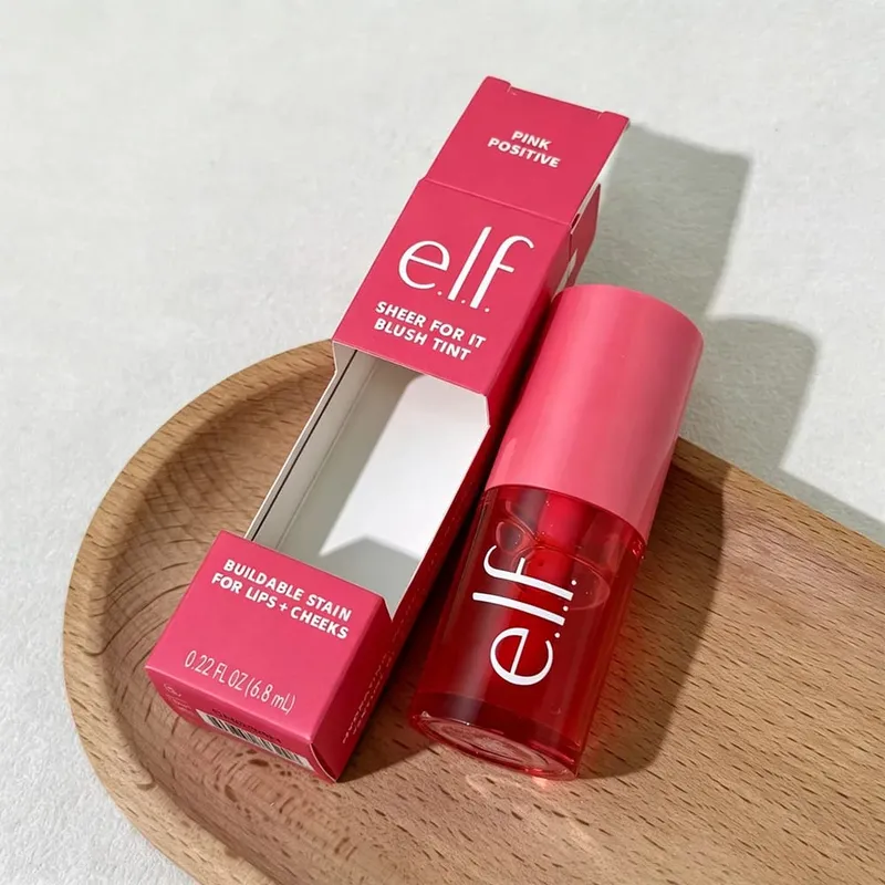Elf New Sheer For It Blush Tint Dual-Use Liquid Blush Lip Gloss Sheer Tone Λεία υφή Ωραία λάμψη για καθημερινό μακιγιάζ για τα χείλη μάγουλο — image 10