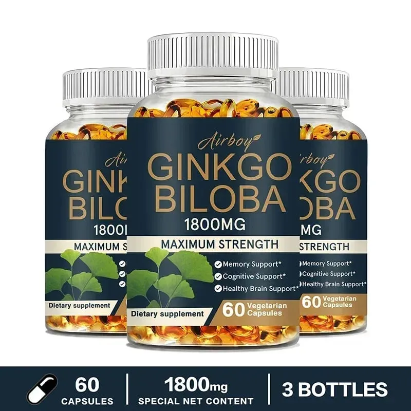 Συμπλήρωμα Ginkgo Biloba - Η μνήμη και η μάθηση προάγουν την υγεία του εγκεφάλου Βελτιώνουν τη διαύγεια Βελτιώνουν τη συγκέντρωση Συμπλήρωμα — image 10