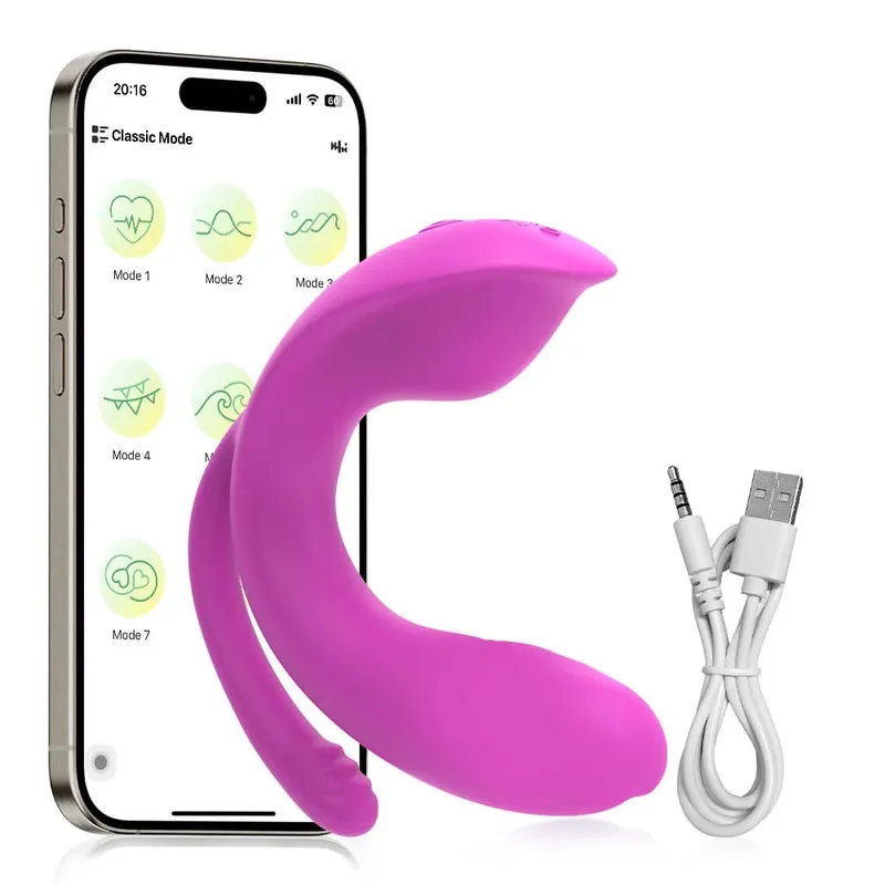 APP Control Vibrátor Műpénisz nőknek Klitorisz stimuláló G-pont hüvelymasszírozó fenékdugó női szexjáték felnőtt szexuális kellékek