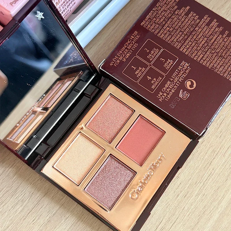 Charlotte Tilbury Four Color Palette Pillow Talk Eraggera Eyes Small Gold Tube κραγιόν Εύκολο στην εφαρμογή Μακιγιάζ Φορητά καλλυντικά — image 8